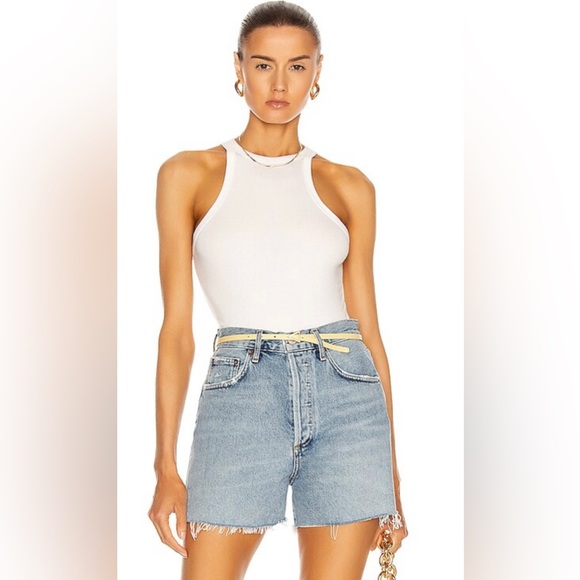 NWOT Agolde Rianne Bodysuit in white, XS - Picture 1 of 7